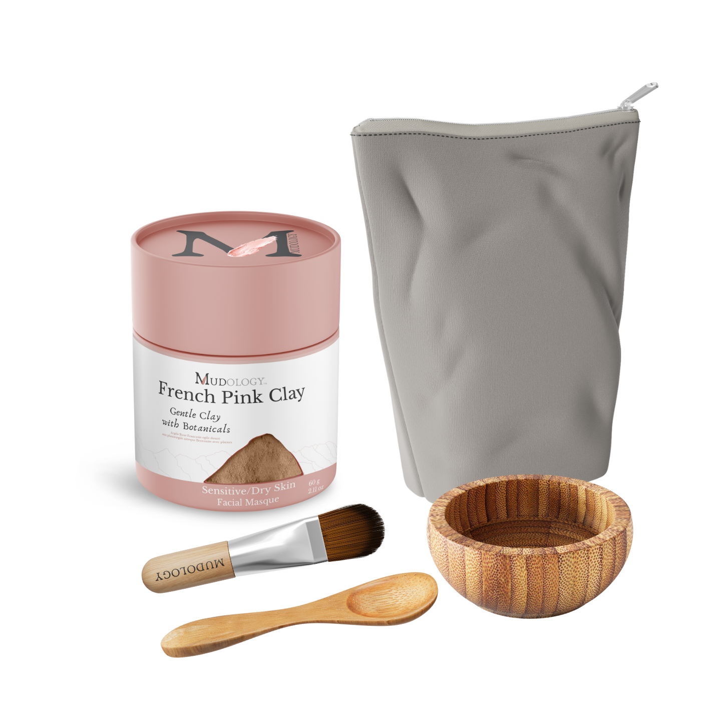 French Pink Clay Spa Set